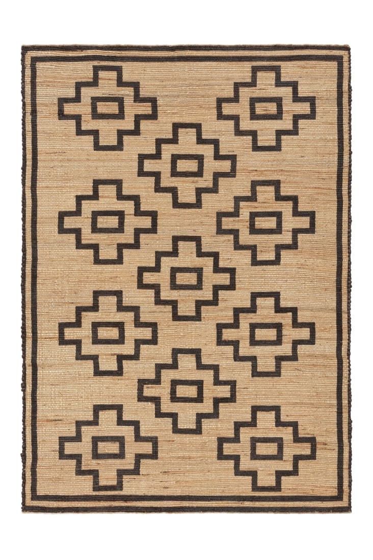 Tapis design fait main marron 160 x 230 cm Conception Maisons du Monde