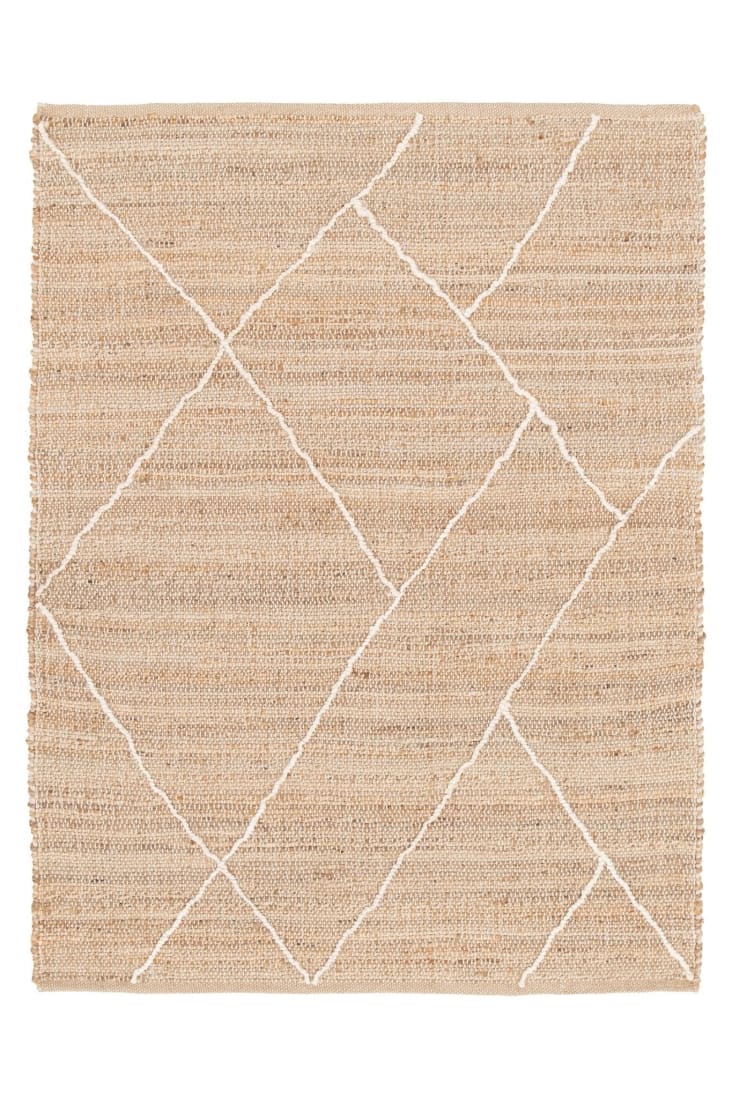 Tapis en jute et coton marron 160 x 230 cm Eclat Maisons du Monde