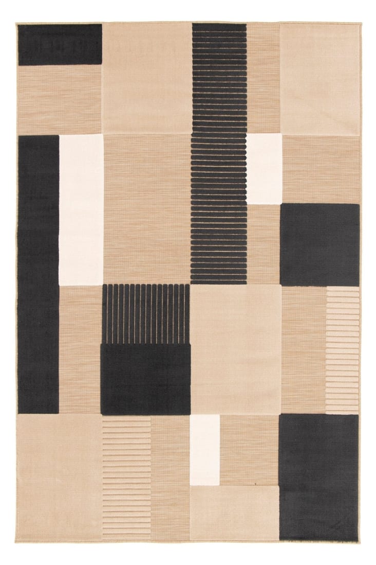 Tapis intérieur extérieur noir 160 x 230 cm Cairo Maisons du Monde