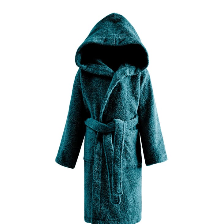 Peignoir enfant a capuche 400 g m denim 12 ans Studio Maisons du Monde