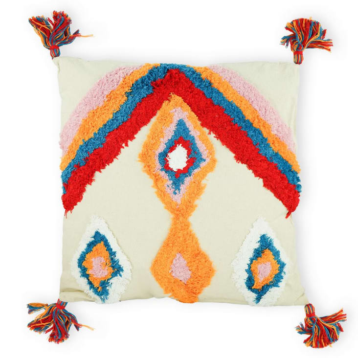 Pasabideak Federa Cuscino Elegante In Cotone 45x45cm - Lettera A - Morbida E Confortevole, Ideale Per Divano E Camera Da Letto (Senza Cuscino) - 4