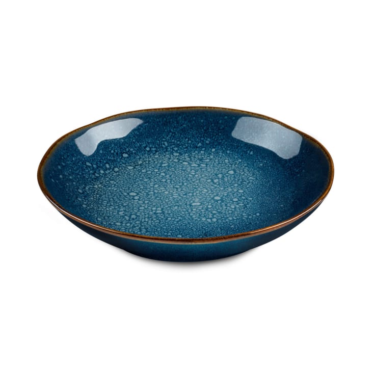 Lot 4 Plats Mini Casseroles Rachael Ray – Grès Bleu Cobalt – 12 Oz – Passe Au Four