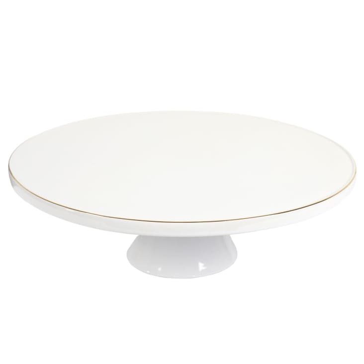Support à Gâteau Vintage Wilton Chandelière 21,5 Cm Métal Blanc Pour Mariage