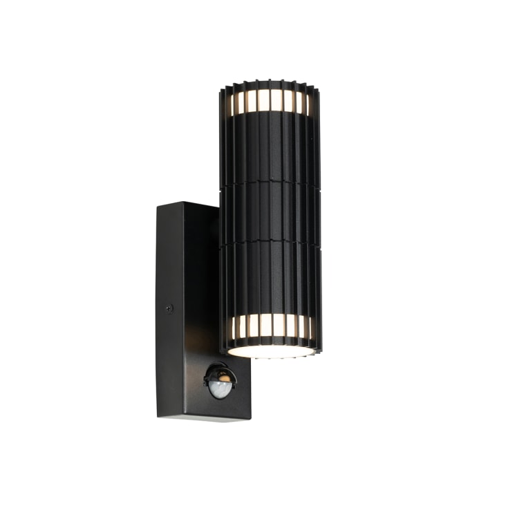 Beliani Lámpara De Pared Para Exteriores BELTIE 36 Cm Con Sensor De Movimiento Negro 91140452