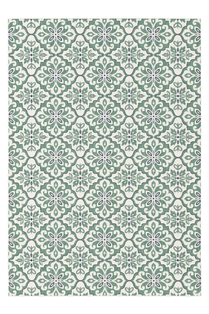 Tapis intérieur extérieur résistant tâches et UV vert 200x290 cm Sintra