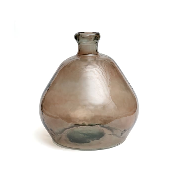 Vaso h 100 cm in vetro riciclato verde acqua - Klenia