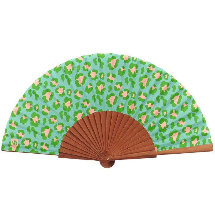 Ventaglio Tondo Pieghevole Verde - Ventaglio Estivo Pratico - Foto 3