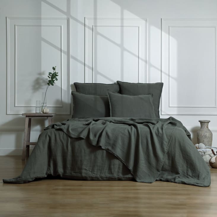 LinenMe Copripiumino In Lino Lavato Queen (230x220 Cm) – Colore Blu, Fatto In EU - 3