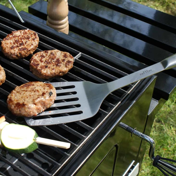 Kit Outils Barbecue 3 Pièces - Lève-grille Anti-brûlure, Pince à Pizza, Pratique Et Portable