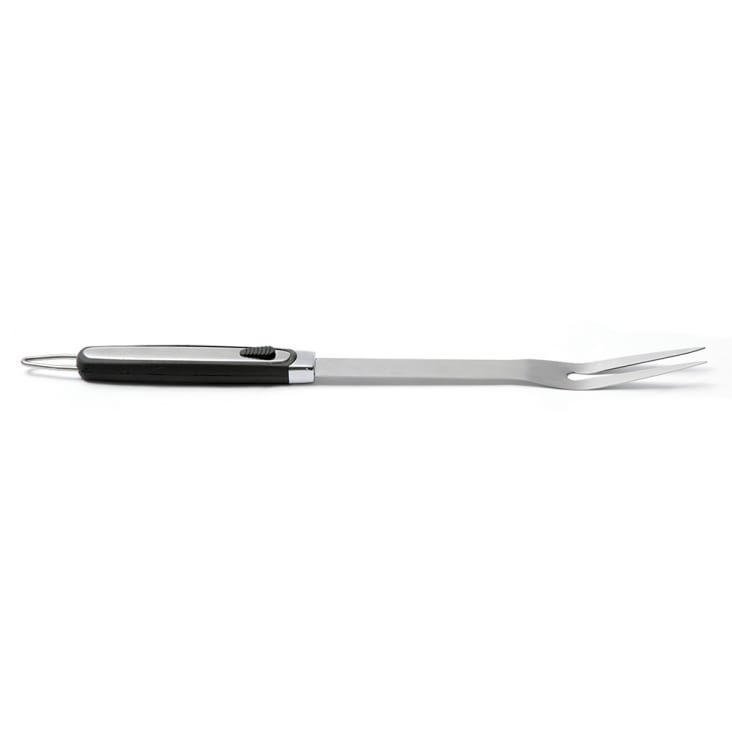 Fourchette à Viande En Acier Inoxydable – 26 Cm – 2 Dents – Poignée Ergonomique – Pour Barbecue, Rôti, Grillade