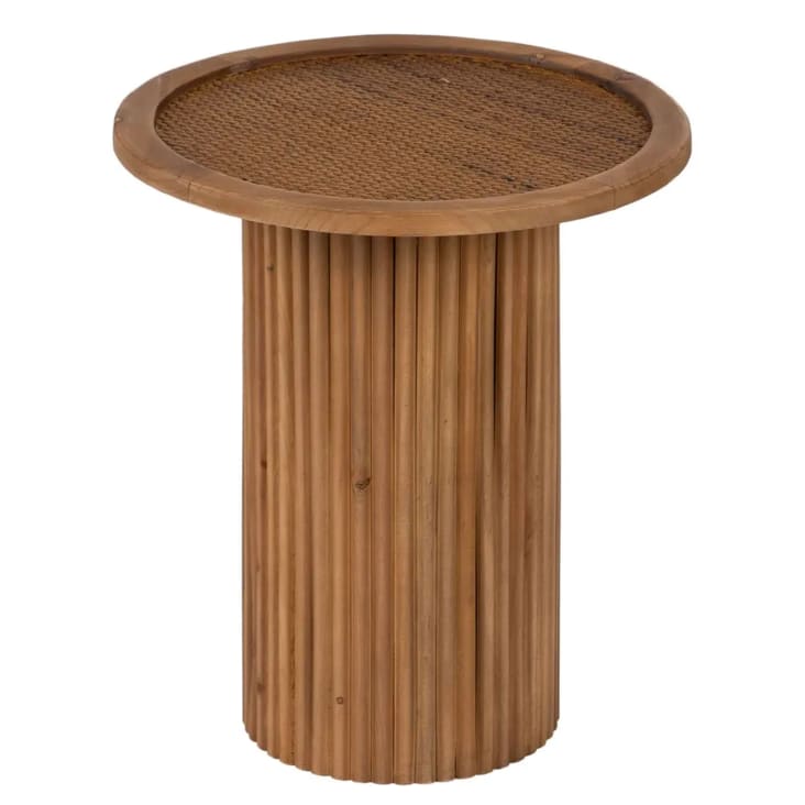 Arti Casa Table D'Appoint 40 Cm - Table Basse Petit Salon - Table De Nuit Simple - Ronde En Bois