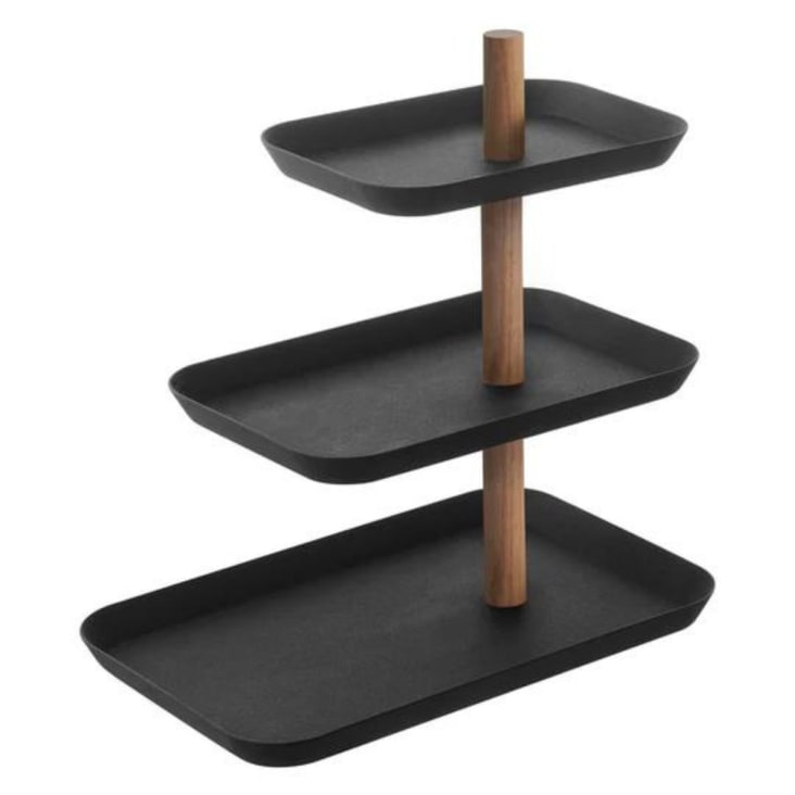Porta Cerchietti Bambina Espositore Gioielli 3 Livelli In Velluto Nero | Con Barre A T, Per Bracciali, Collane, Orologi Espositore Per Orologi E Bijoux