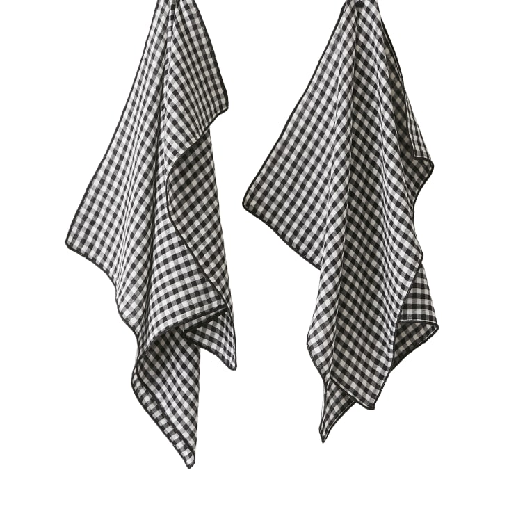 Gözze Lot De 4 Essuie-Mains Berlin Anthracite – 100% Coton Peigné 30x30 Cm Ultra-Doux