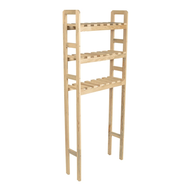 Étagère Machine à Laver Relaxdays - 3 Niveaux - Chrome - 162x63x30cm - Pour Salle De Bain/WC