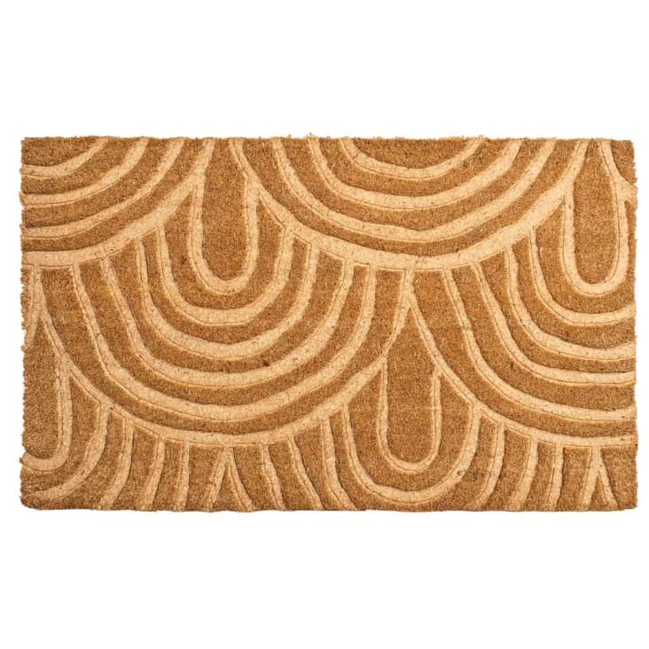 Zerbino Ingresso 40x60 Cm Mezzaluna In Coir E Gomma Pattern A Nido D'ape - Foto 4