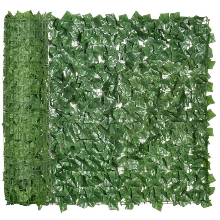 Siepe Artificiale Outsunny 3x1m - Rotolo In PE E Tessuto, Verde Chiaro/Scuro | Per Balcone, Giardino E Privacy