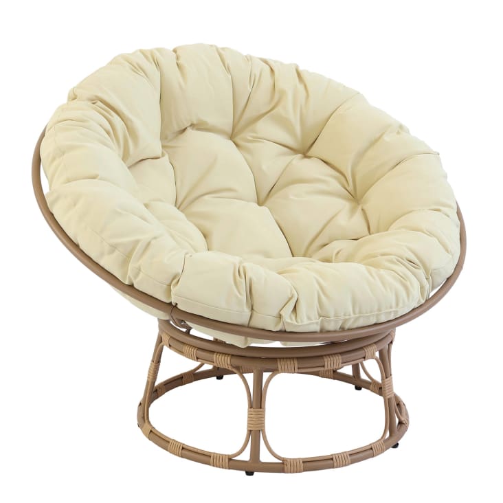 Papasan, federa per cuscino Papasan, delicata sulla pelle, con cerniera