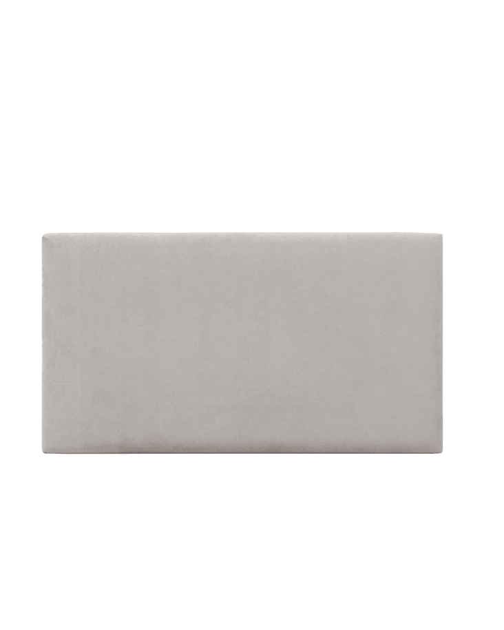 Gecheer Testiera Letto In Tessuto Grigio Chiaro 80 Cm – Altezza Regolabile 78/88 Cm, Per Letto Singolo O Matrimoniale, Con Gambe In Legno