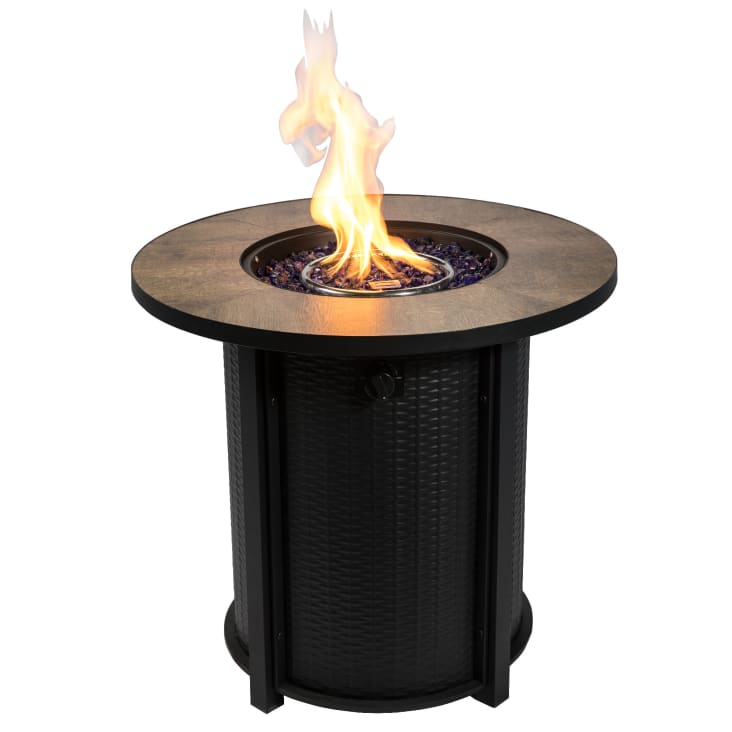 GasFeuerstelle aus Metall, schwarz Maisons du Monde