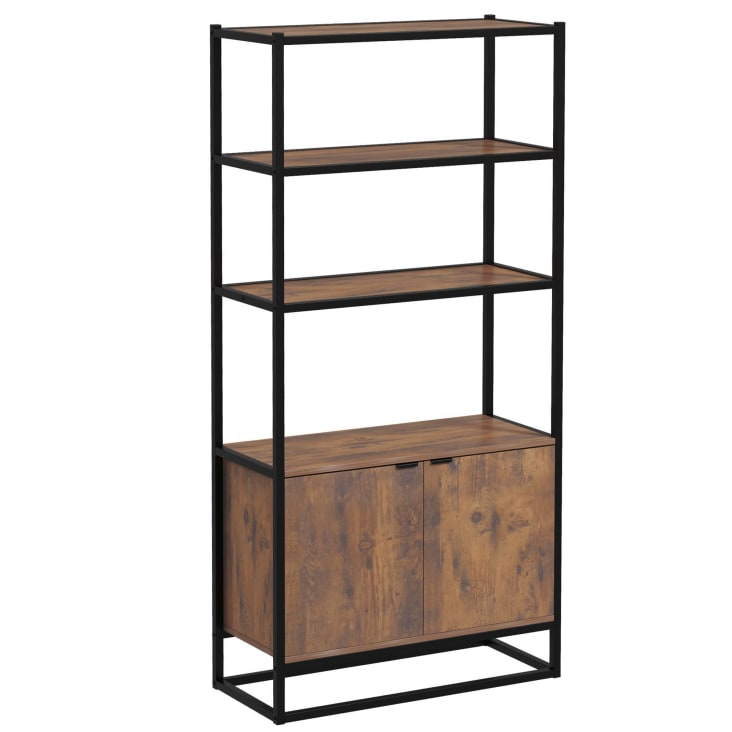 Scaffale Mensola Cucina Mobiletto Porta Microonde Ripiano Metallo Legno 54x35x345cm Bianco 64276590