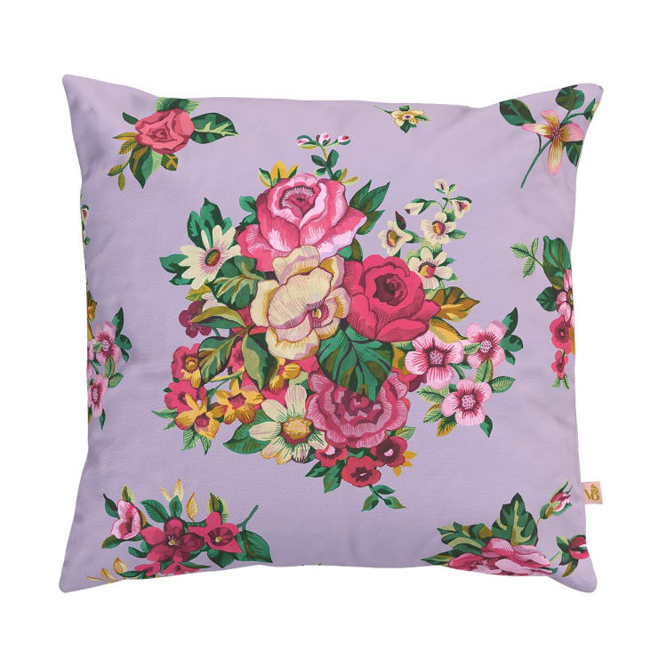 Lot de 2 Housse de Coussin Exterieur Impermeable Housse Coussin 45X45 Printemps Été Fleur Noire et Blanche Coussin Decoratif Carré Taie Oreiller pour Canapé Chambre Balcon Terrasse Patio Jardin Salon