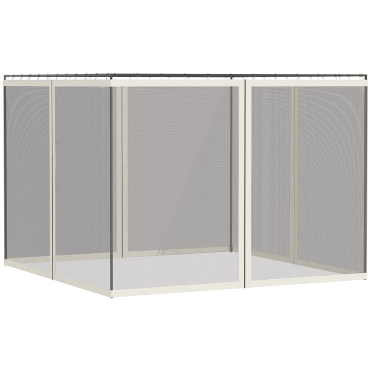 Moustiquaire Intérieur Extérieur 300x300x200cm 156 Maille - Blanche Pour Camping Jardin