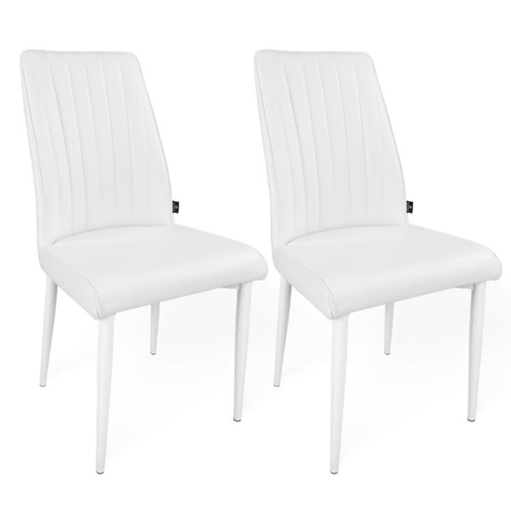 Sedie Imbottite Sedie Bianche In Pelle Sedie Bianche Sedie In