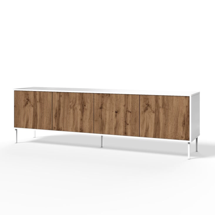 Xnferty Aparador 4 Puertas 120 x 30 x 80 cm, aparador, Sala de Estar y Cocina, Mueble de Almacenamiento, enhilado aparador, Armario de Almacenamiento Xnferty Aparador 4 Puertas 120 x 30 x 80 cm, aparador, Sala de Estar y Cocina, Mueble de Almacenamiento, enhilado aparador, Armario de Almacenamiento