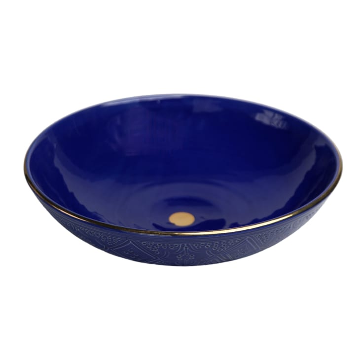 Lot De 3 Assiettes En Céramique Bloomingville Patrizia - 20cm, Couleurs Bleu/vert/rose, Vaisselle Design