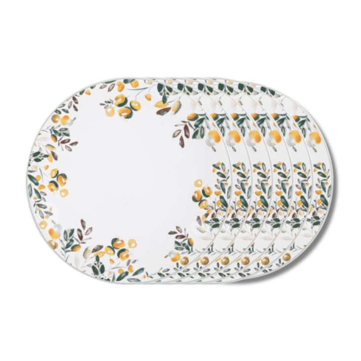 6 Assiettes Plates Villeroy & Boch Colourful Spring Ø27cm - Décor Floral Printanier - Porcelaine
