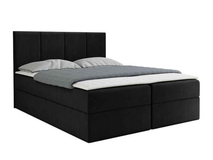 Cama negro 180x200cm Cama continental baltimore 147 | Maisons du Monde