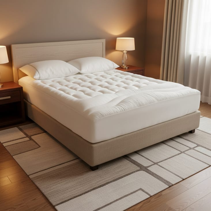 Biberna Sleep & Protect - Surmatelas Imperméable En Molleton Coton - Taille 90x190 Cm - Lavable 95°C - Made In Germany - 6