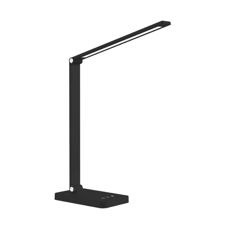 Versa Lampada Da Tavolo Flexo Tubo Bianco - Metallo, Dimensioni 47,5x15x29,9 Cm, Cavo 130 Cm, Per LED 5W (Lampadina Non Inclusa)