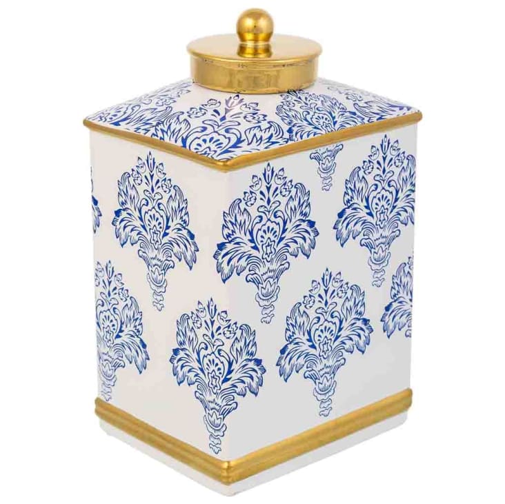 Vaso Pandecor In Ceramica Bianca A Forma Di Anfora Con Piccoli Manici - 15x9x18 Cm, Oggetto Decorativo Per Casa E Ufficio