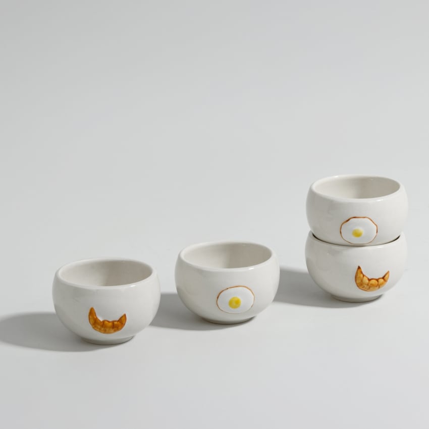 Lot de 2 tasses déjeuners basque bleu et rouge avec croix basque