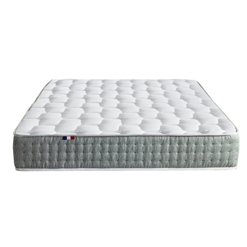 Matelas PurrJoys 160x200 Cm – Ressorts Ensachés 7 Zones, Fermeté Réglable H3/H4 – Pour Dormeurs Sur Le Côté Et Sur Le Dos