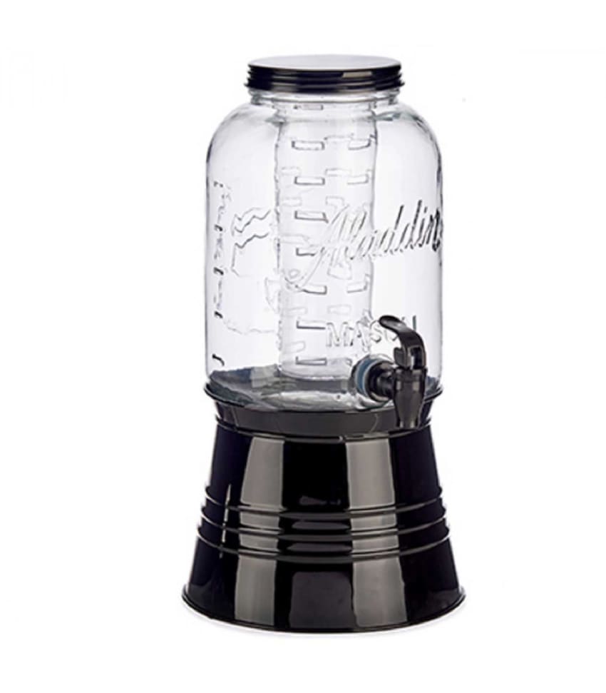 Distributeur De Boissons En Verre Pour Réfrigérateur Avec Robinet, Verre Résistant Aux Hautes Températures, Seau à Boisson De Grande Capacité, Bouteille D'eau Froide Pour Thé Glacé, Limonade