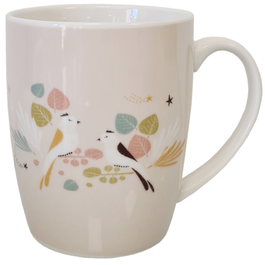 Vases & coupes Les oiseaux 1 vase blanc