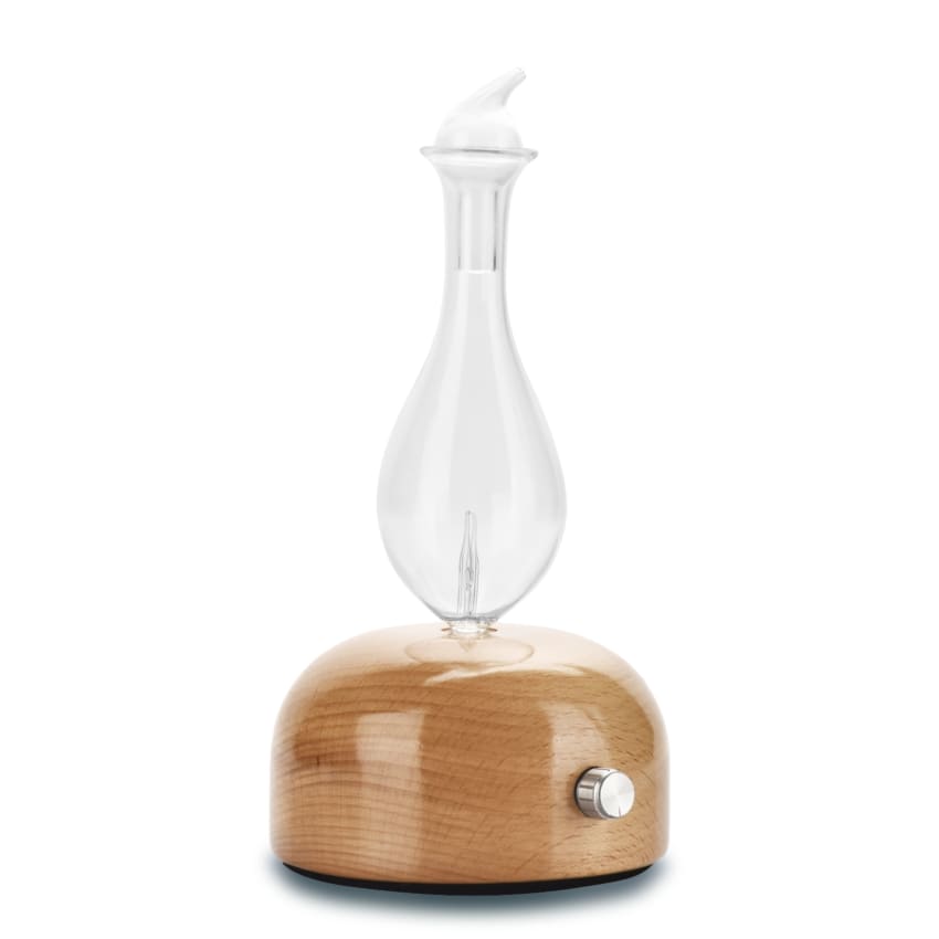 LIBOOI Diffusore in vetro trasparente ricaricabile, contenitore per aromaterapia, set di diffusori fai da te, oli essenziali, decorazione artigianale