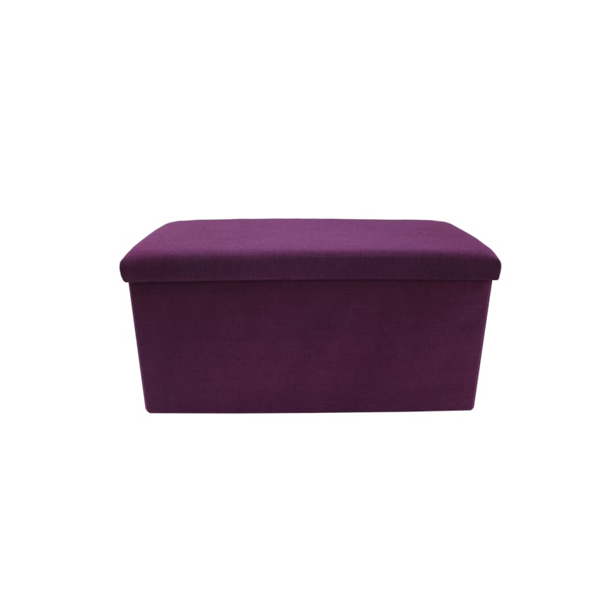 Hobestluk Pouf A Pera 80cm Con Memory Foam - Fodera Finta Pelliccia Viola - Foto 2