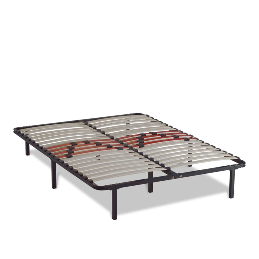 Sommier à Lattes Morphologique 160x200 – Zone Lombaire Renforcée, PROMO MATELAS