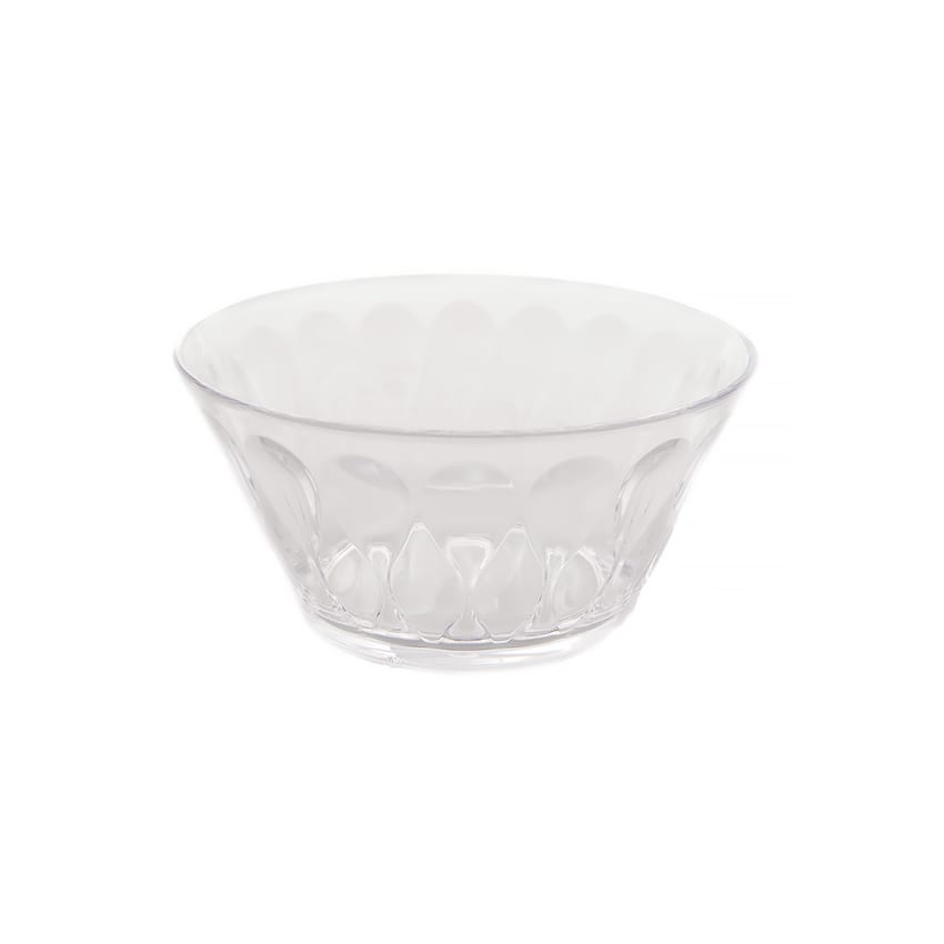 Bol à Salade En Acrylique Transparent DOITOOL - 17 Cm, Motif Lotus, Léger Et Incassable, Parfait Pour Fêtes Et Pique-niques