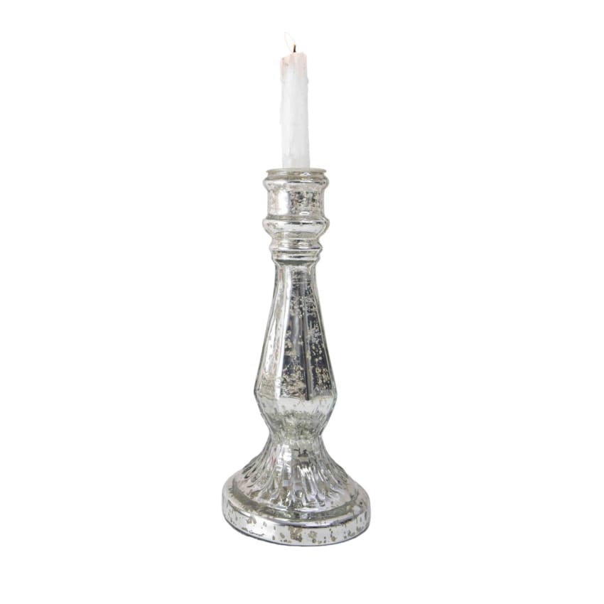 Bougeoir en verre Leonardo modèle Vibrant - fait main