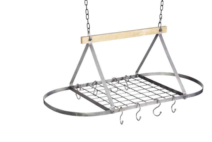 VEVOR – support mural pour casseroles et poêles, 30 pouces, avec 12 crochets en S, 55 lb | VEVOR FR