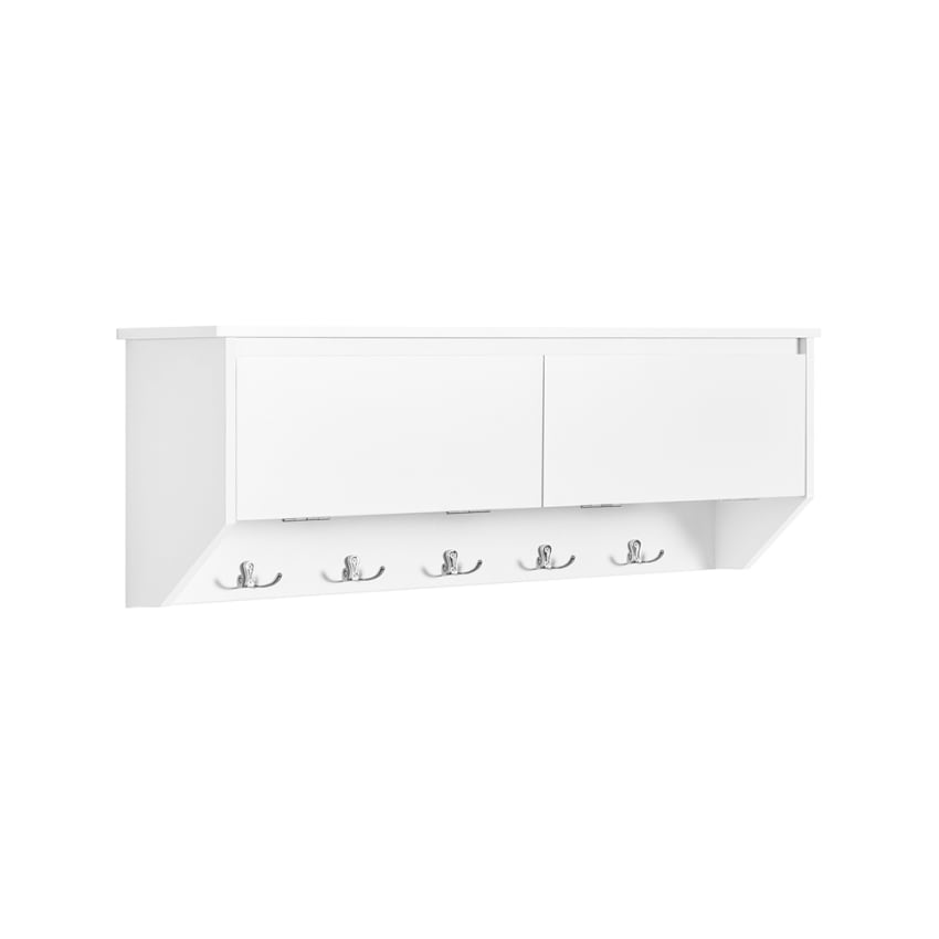 Merriway BH00226 Doppio Gancio Appendiabiti, Bianco