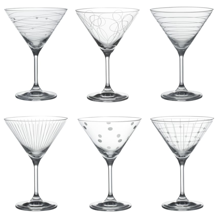 Coffret de 6 verres à cocktail Graphik 35 cl transparent / cristal en | Maisons du Monde