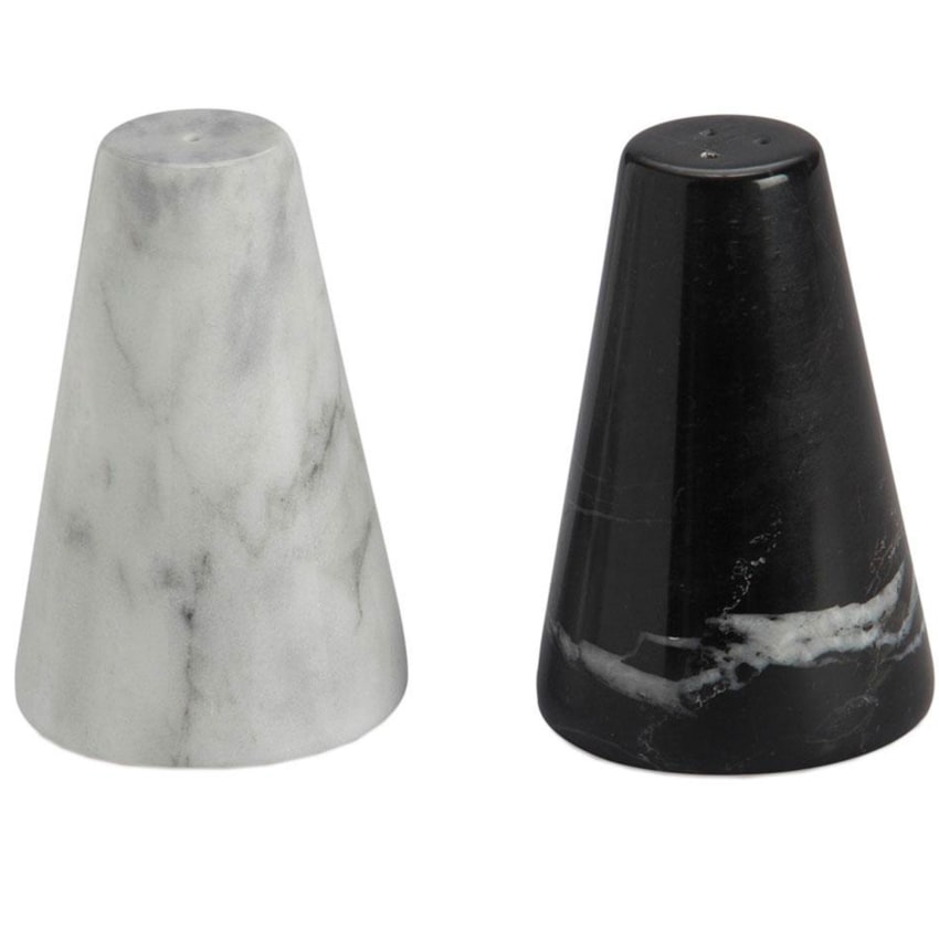 Lot de 2 salières et poivrières élégantes en verre rechargeables avec trou verseur réglable en acier inoxydable (argenté
