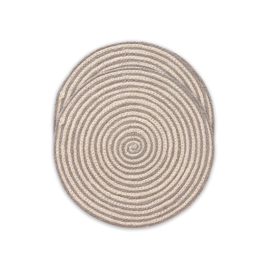 Set Di 8 Tovagliette Rotonde In Giacinto D'Acqua Intrecciato - 33 Cm, Stile Bohémien, Naturali, Per Tavolo, Patio E Decorazione
