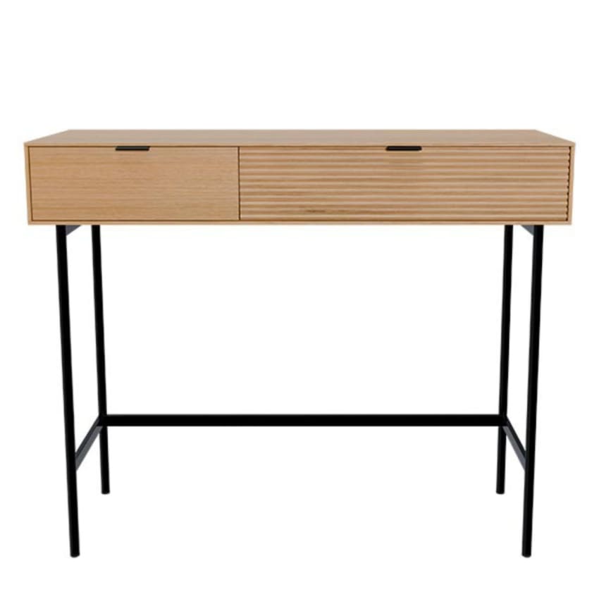 Mobile TV Tania 4 Ante Colore Bianco e Rovere, 138 cm (Larghezza) 42 cm