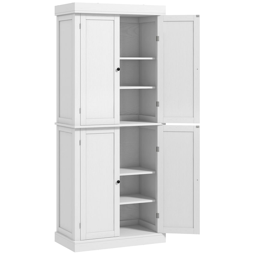 CADUKE Set 2 Ripiani Espandibili Per Cucina – Scaffali Impilabili In Legno E Metallo, Organizer Da Banco Per Dispensa, Bagno O Studio, Bianco